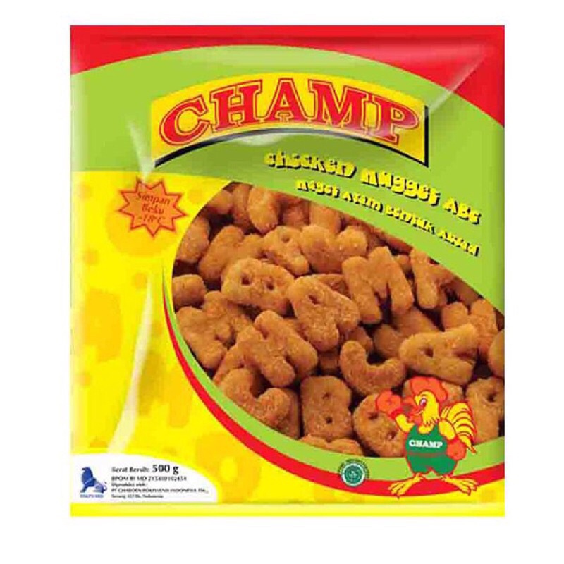 

CHAMP Chicken Nugget ABC [500g] / Naget Ayam