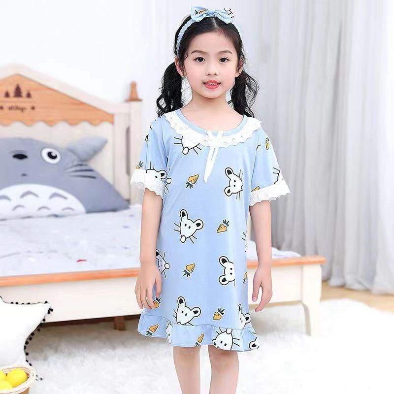 DASTER RENDA IMPORT ANAK | DRESS IMPORT ANAK USIA 3-10 TAHUN +BANDANA | DRES ANAK  C14-B