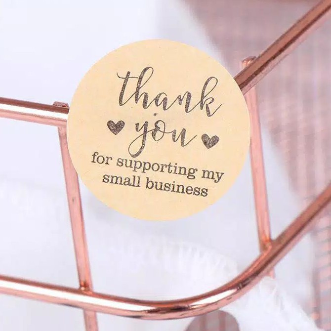 Jual Stiker Label Tulisan Thank You Shopee Indonesia