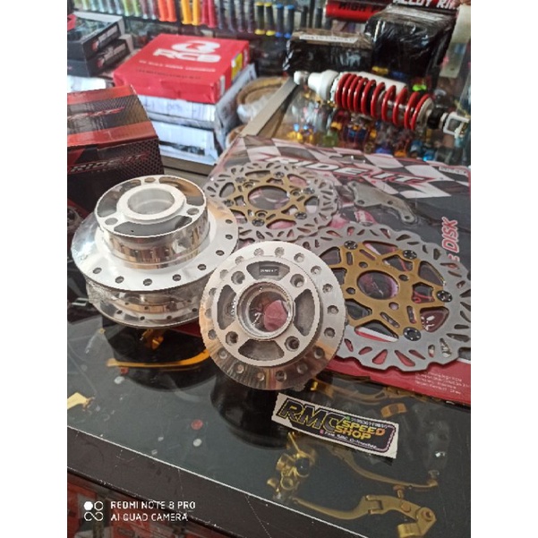 Tromol crom satria fu fre disc depan belakang mrek ride it