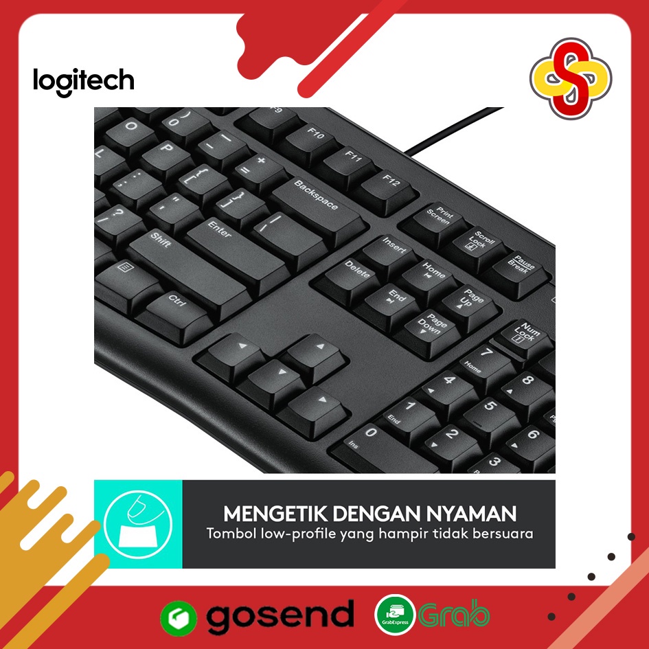 Keyboard + Mouse Wired Logitech MK120 Combo Desktop