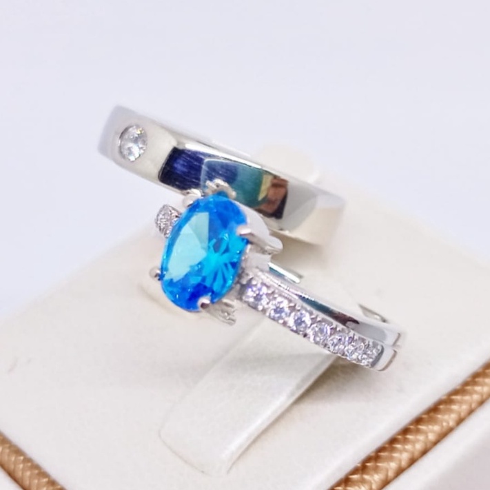 Cincin Nikah Couple Perak Asli Ukir Nama A176