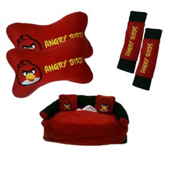 Bantal Mobil Exclusive 3 in 1 Burung Marah