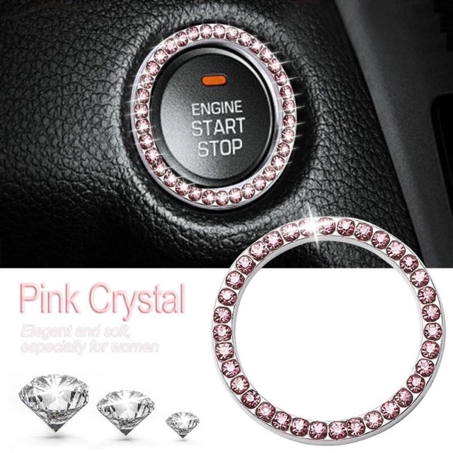 Car start switch diamond bling acc mobil ring power ring Ring Power Start Mobil Blinkblink Warna Variatif