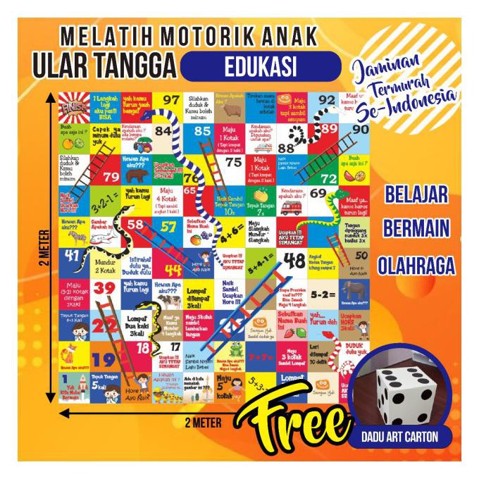 ULAR TANGGA JUMBO RAKSASA 2X2M