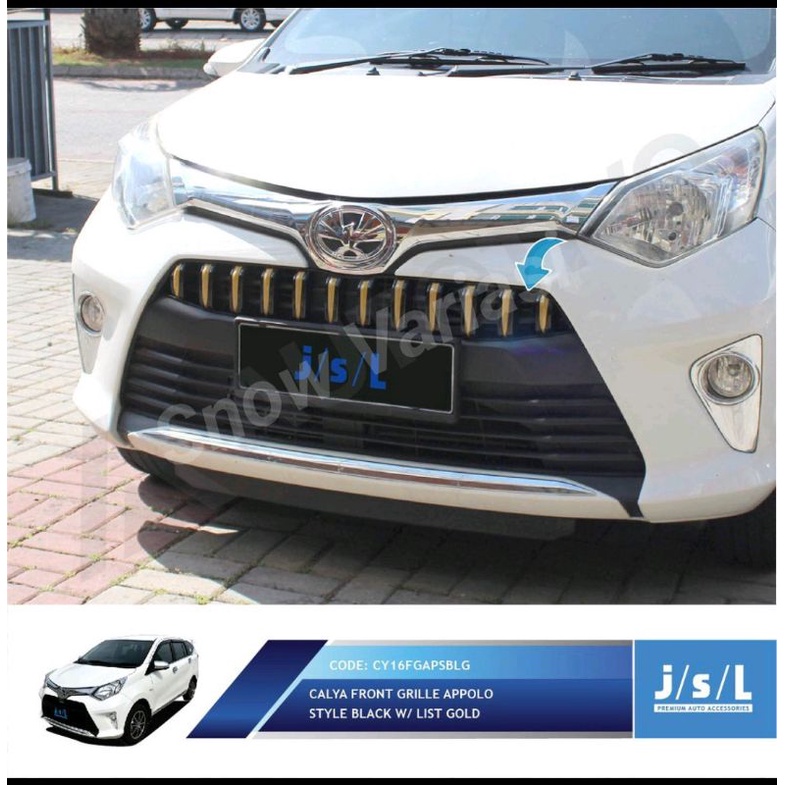 JSL Appolo Grill Depan Calya Front Grille Black Gold