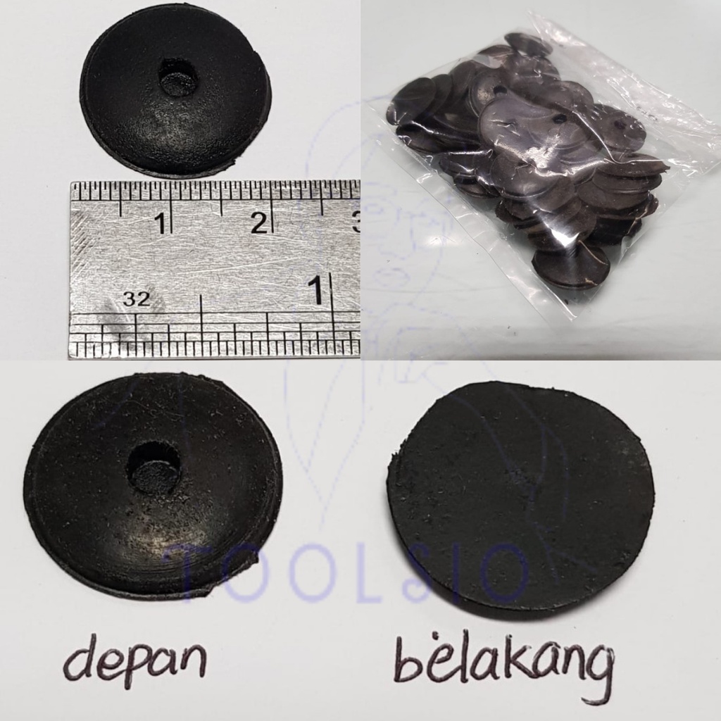 Ring Karet Bulat Alas Skrup / Paku Asbes Seng / Paku Skrup Baut Pasang Atap Kanopi(MINBELANJA50biji)