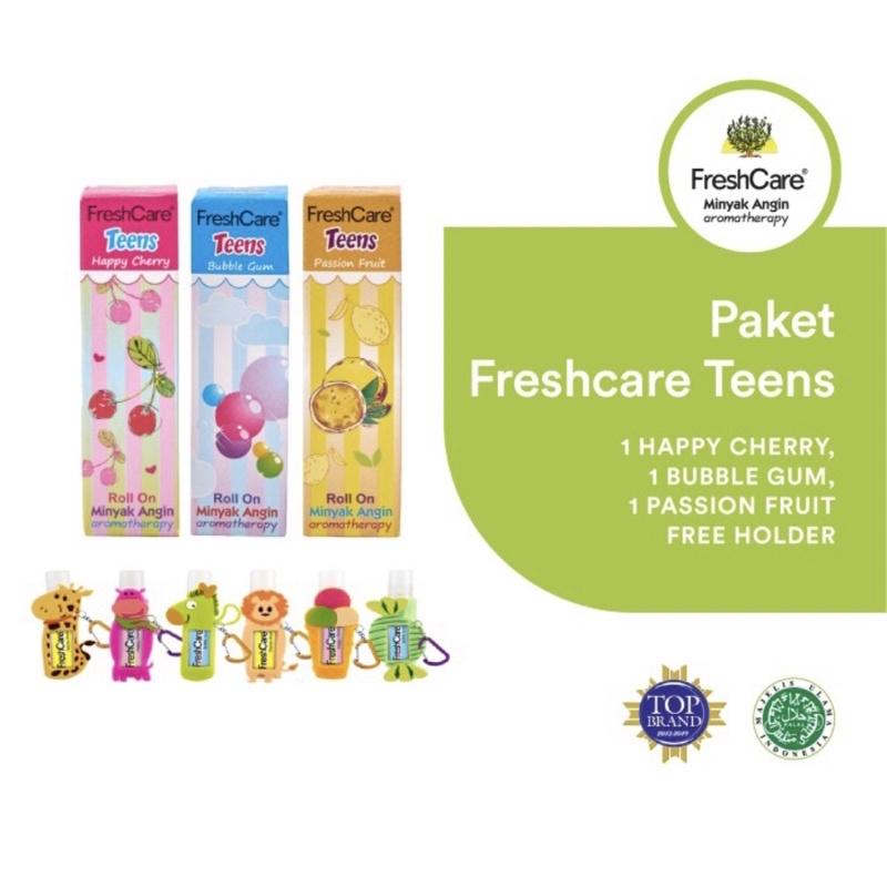 ❤️SC❤️ Freshcare Teens minyak angin Aromatherapy FREE HOLDER LUCU + FREE PACKING