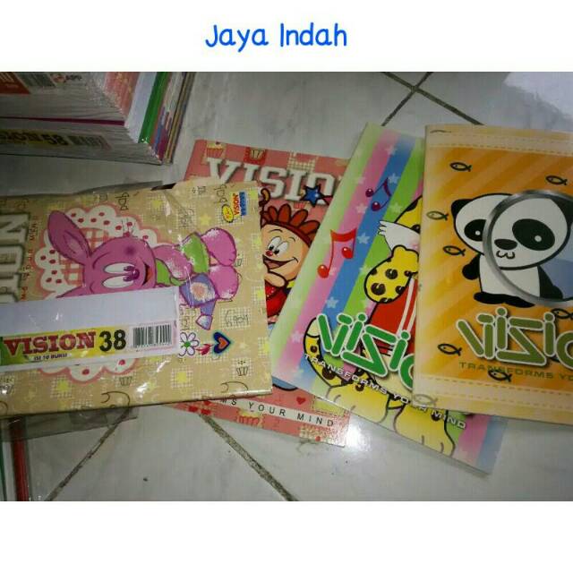 

buku tulis VISION isi 38 Lembar dapat 10
