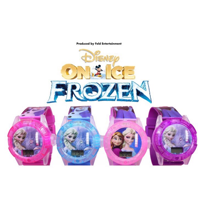 JAM TANGAN ANAK LAMPU MUSIK LASER FROZEN