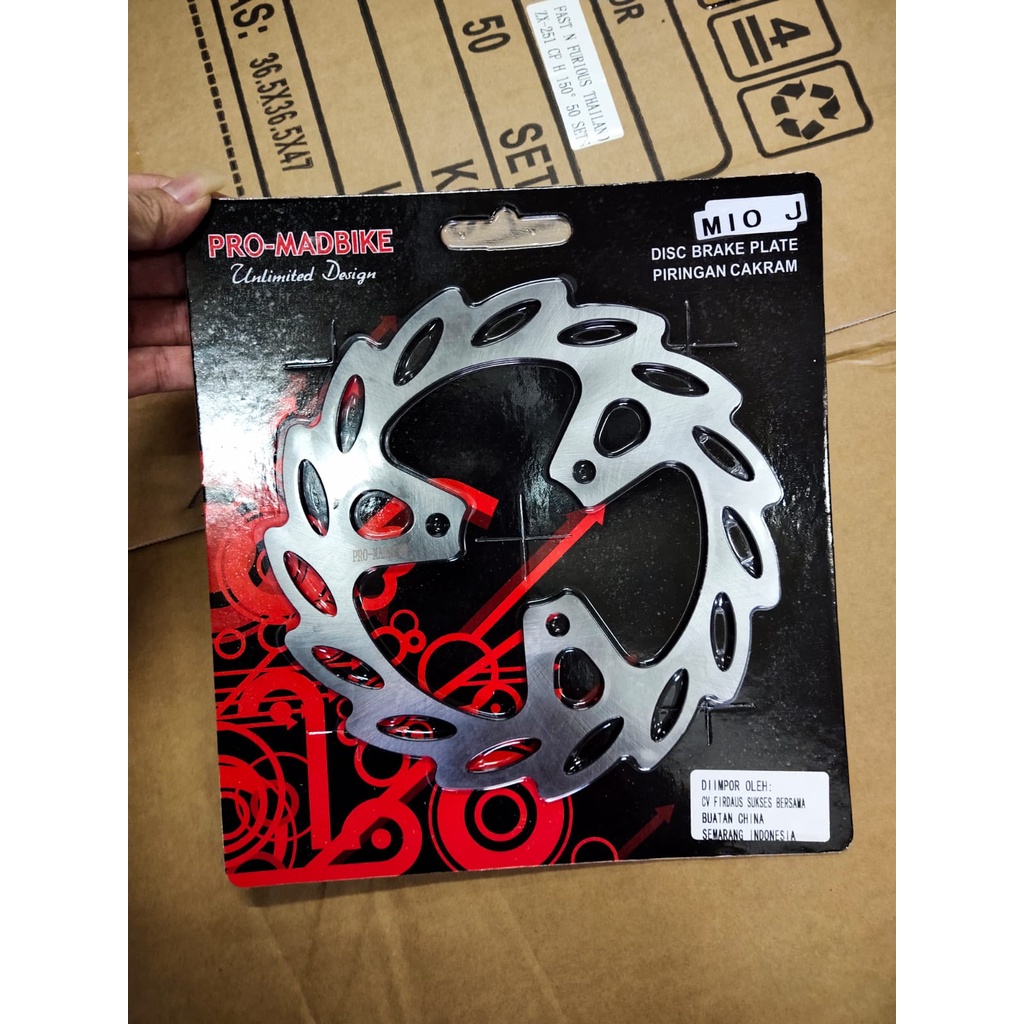 Piringan cakram PRO-MADBIKE standar depan mio j-mio m3- soul Gt-fino-x ride dll