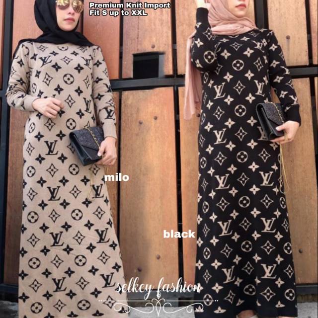 LV maxi rajut knit