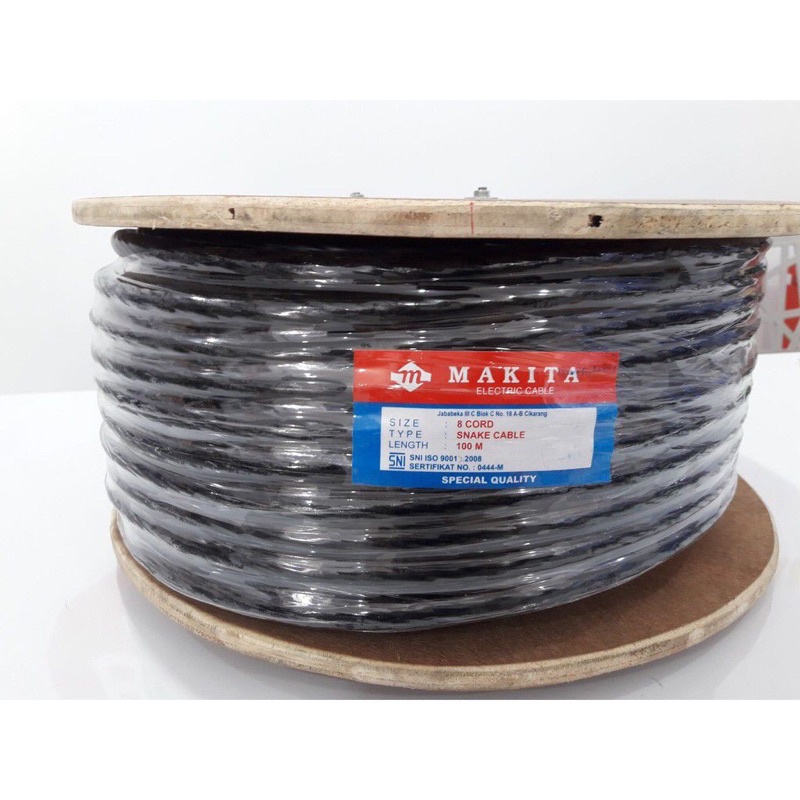 Kabel Snake isi 8 channel 8 cord MAKITA 1 Roll 100m