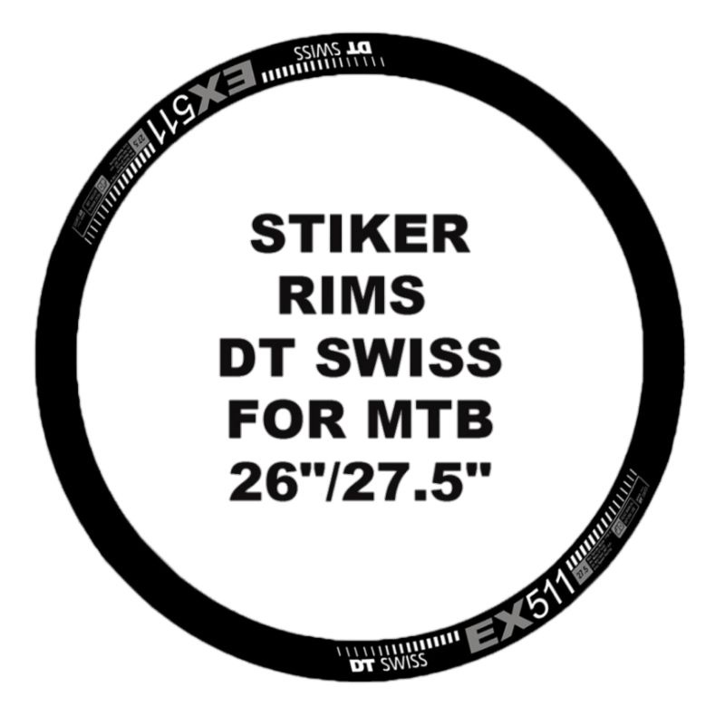 [SEPEDA] Decal Stiker Rim's DT Swiss EX551 Elegan | Stiker Rim Velg DT Swiss EX551 Elegan Terbaru