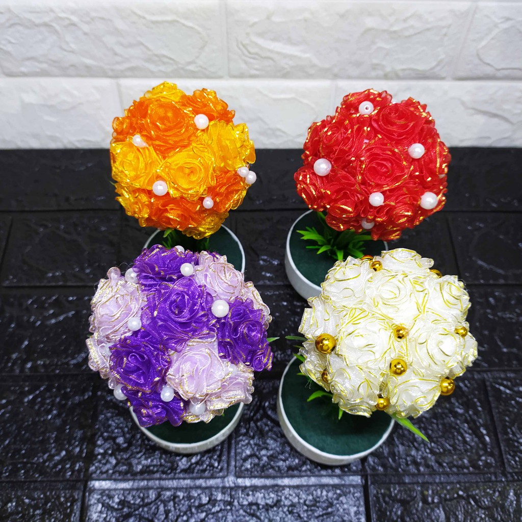 Flower Ball - Pajangan Bunga Imitasi Dekorasi Cantik