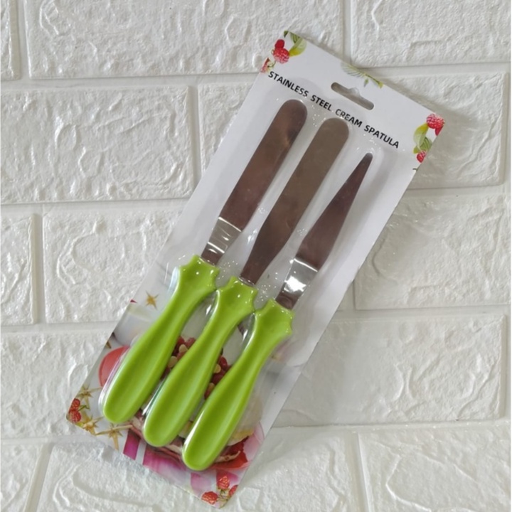 Spatula Poles Set isi 3 Untuk ButterCream