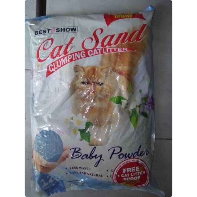Pasir Kucing Cat Sand Maxi Best In Show 12 Liter KHUSUS GOSEND ATAU GRAB