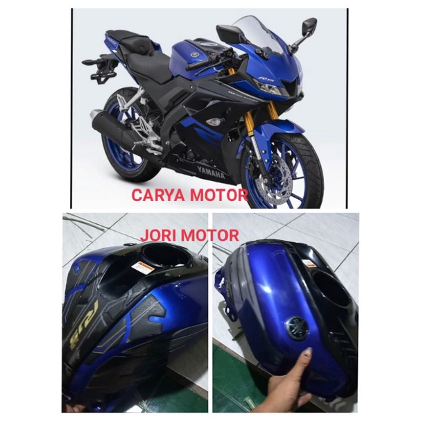 TANGKI TENGKI DAN COVER KONDOM TANGKI TENGKI BENSIN YAMAHA NEW R15 vva V3 asli original c0p0tan bawa