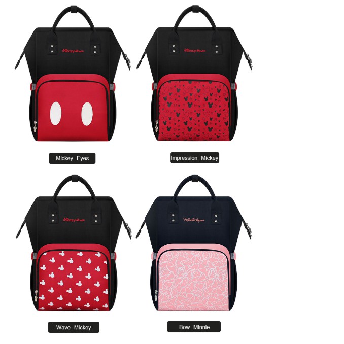 DIAPER BAG MICKEY MOUSE ORIGINAL DISNEY FREE GANTUNGAN STROLLER + USB DISNEY ORI