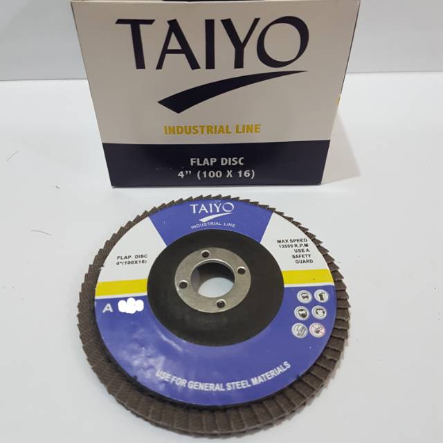 Taiyo Amplas Flap Disc 4" kertas pasir susun