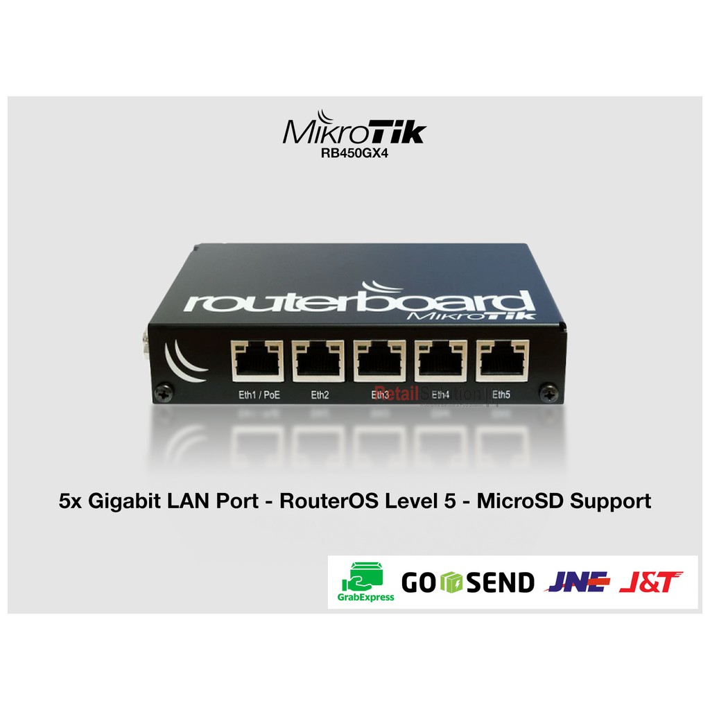 Mikrotik RB450GX4 - Router Indoor Gigabit PoE