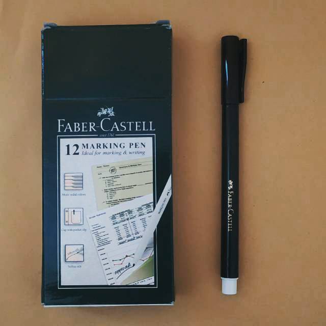 

Marking Pen Faber Castell Spidol Serbaguna Hitam