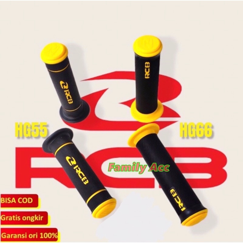 Handgrip Handfat Grip RCB Original HG55 &amp; HG 66 Bulu Racing Boy Malaysia Original Aerox Nmax Pcx Beat Vario