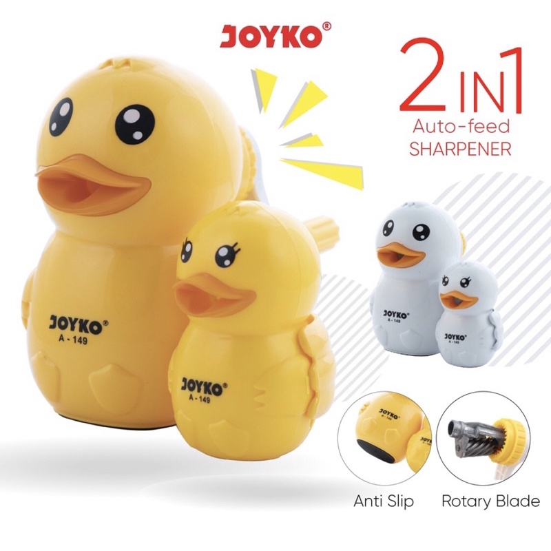 

RAUTAN PUTAR/ONGOTAN MEJA/SLIPER MEJA MEREK JOYKO A-149 DUCK(BEBEK) 2 in 1