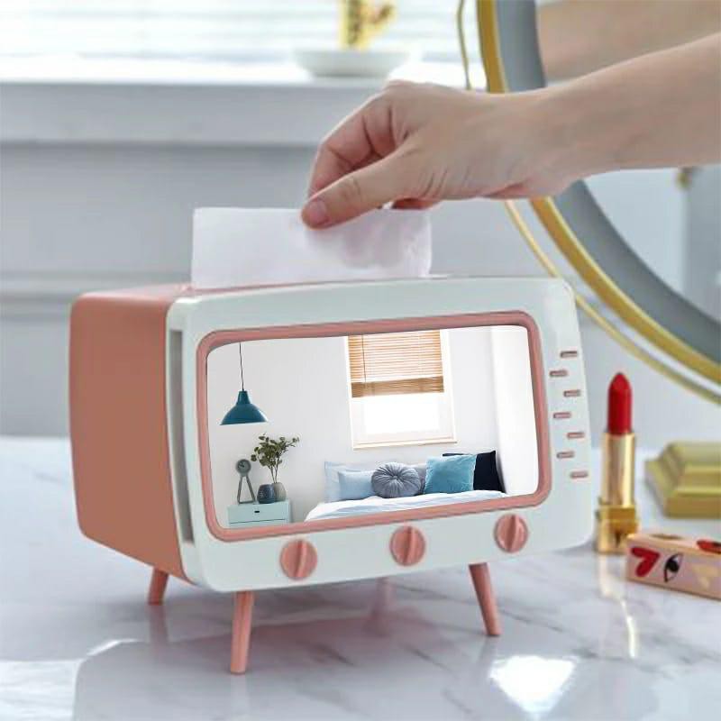 Kotak Tissue Model TV With Phone Holder