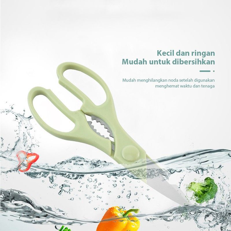 WL Shop Set Pisau Gunting Peeler Talenan Buah 4in1 Knife Dapur Fruit wlshop wlshop1