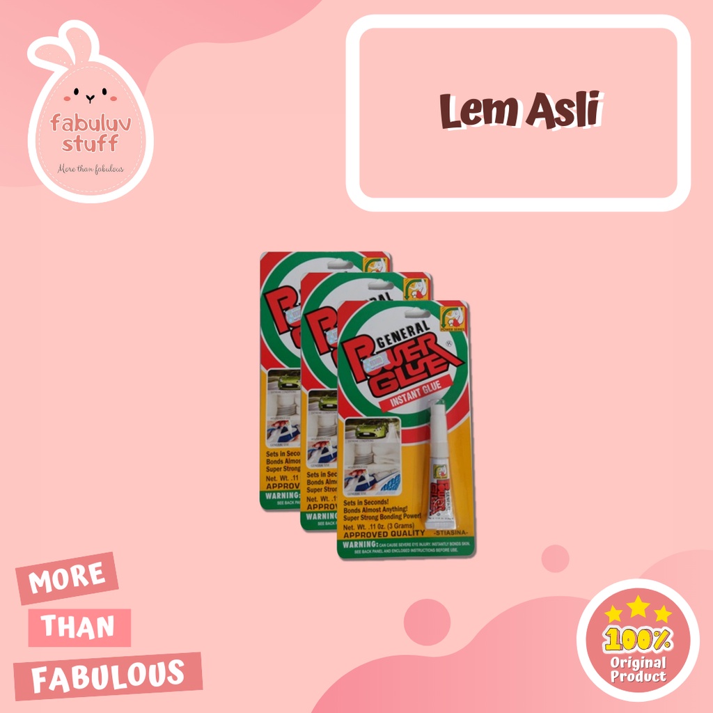 

ATK ~ Lem Power Glue Asli / Lem Serba Guna