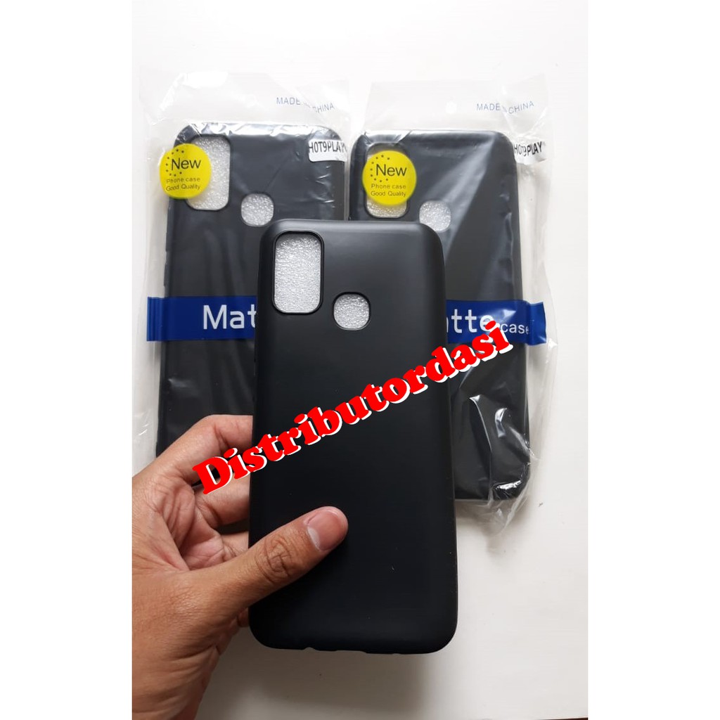 SOFTCASE CASE TPU SILIKON CASING KONDOM blackmatte case Infinix Hot 9 Play ready stok grosir