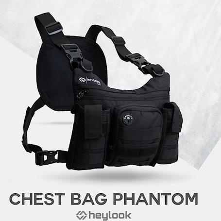 Terbaru.. CHEST BAG PHANTOM TAS DADA PRIA TACTICAL RIG BAG OUTDOOR BARU ORIGINAL HEYLOOK