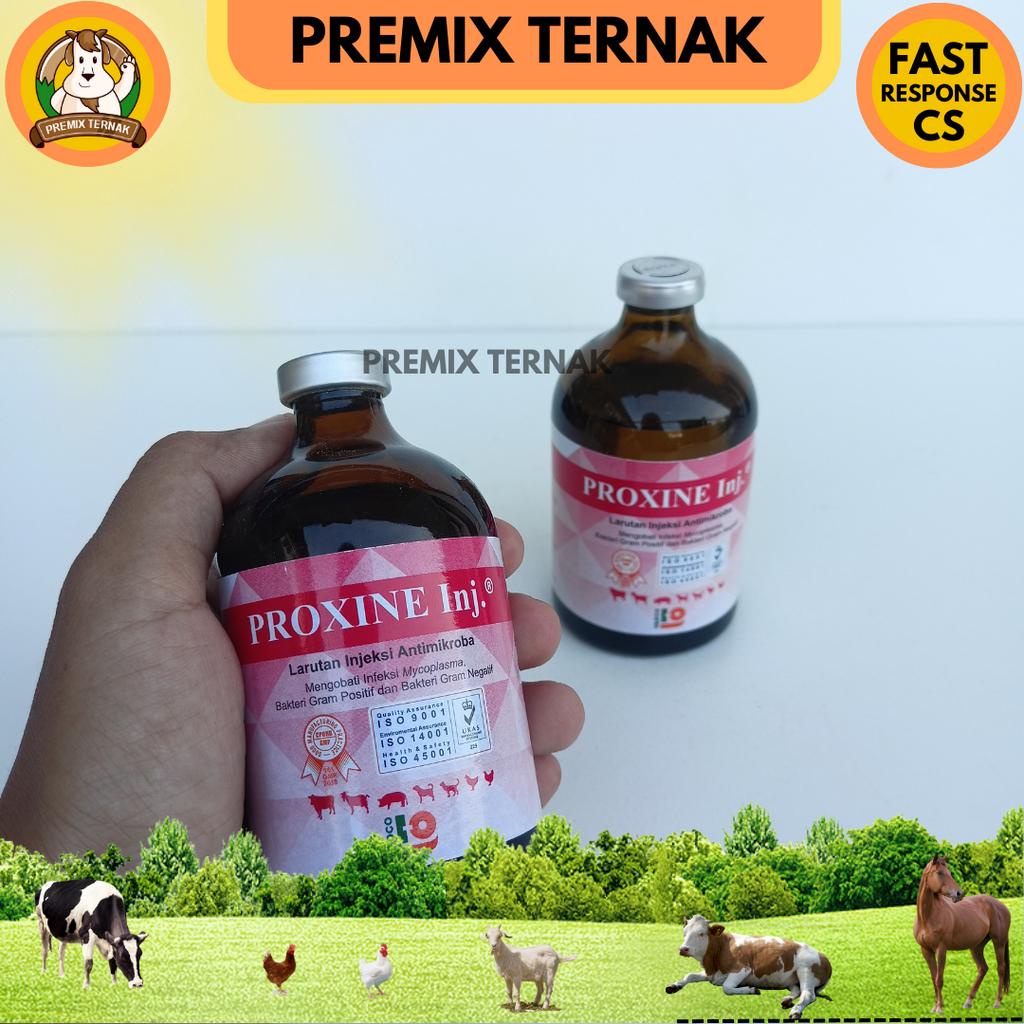 PROXINE INJ 100ML - Antibiotik Sapi Kambing dll Vadco - like Roxine