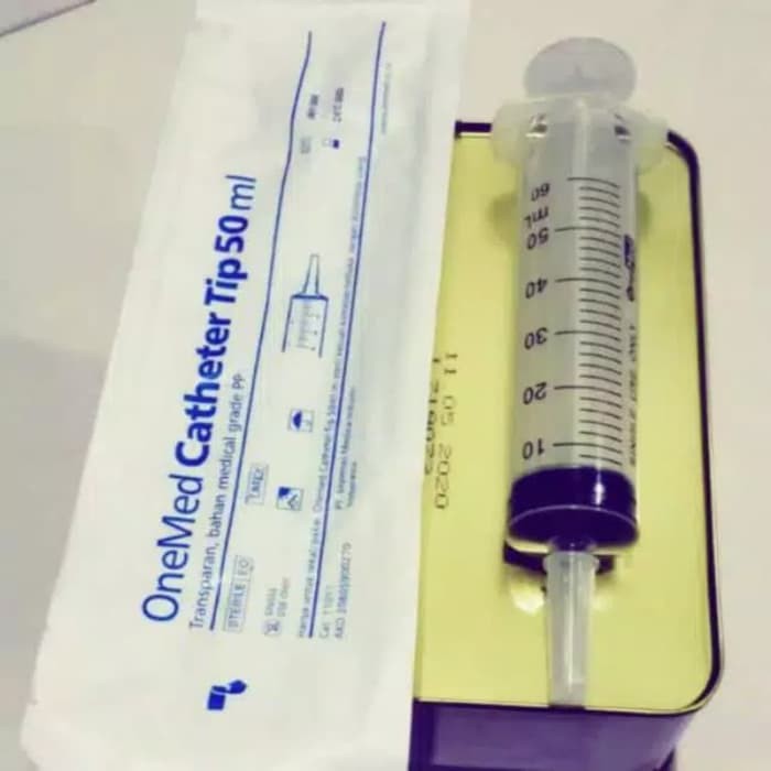 Spuit 50 cc Lubang tengah nutris catheter onemed