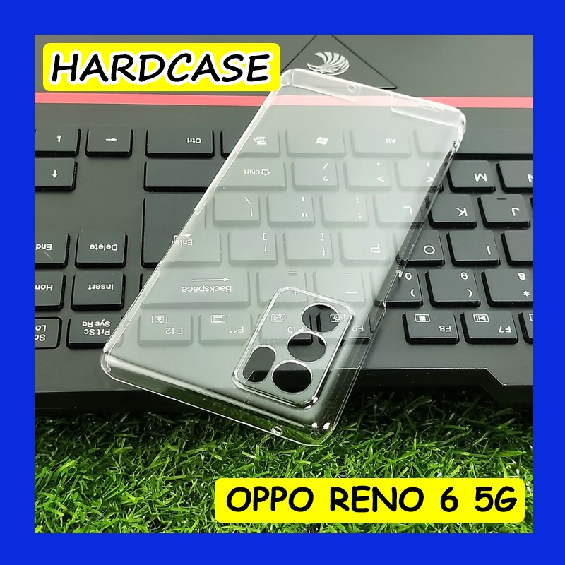 oppo reno 6 5g   mika transparan clear hard case hardcase casing cover bening keras