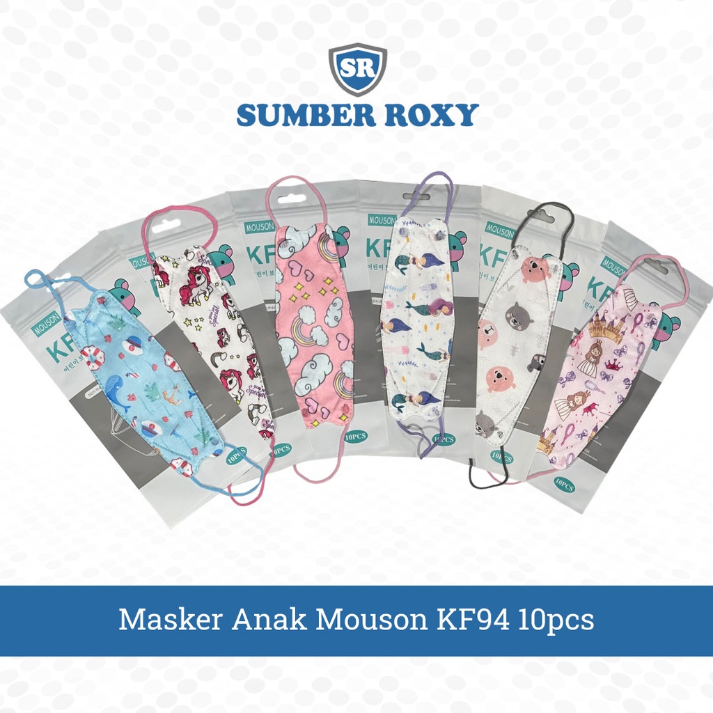 Masker Anak KF94 Masker Mouson KF94 Kids isi 10pc Masker Karakter