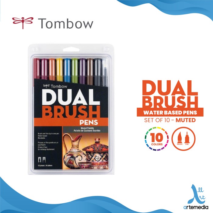 

DISKON- BISA COD Tombow Dual Brush Pens Muted