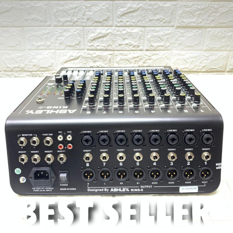 Mixer Ashley King 8 Original 8 Channel Multi Effect 199 Dsp