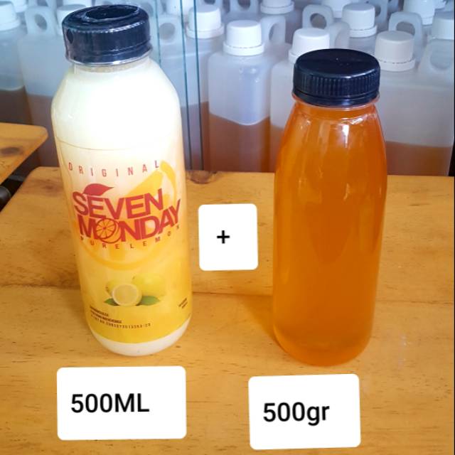 Paket Seven monday pure lemon 500 ml + madu murni melifera 500 gram