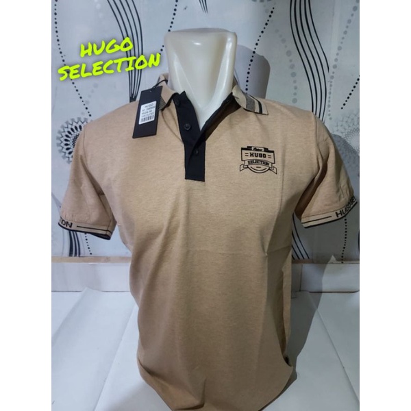 Kaos Kerah Pria Hugo Selection 244856004 Lengan Pendek