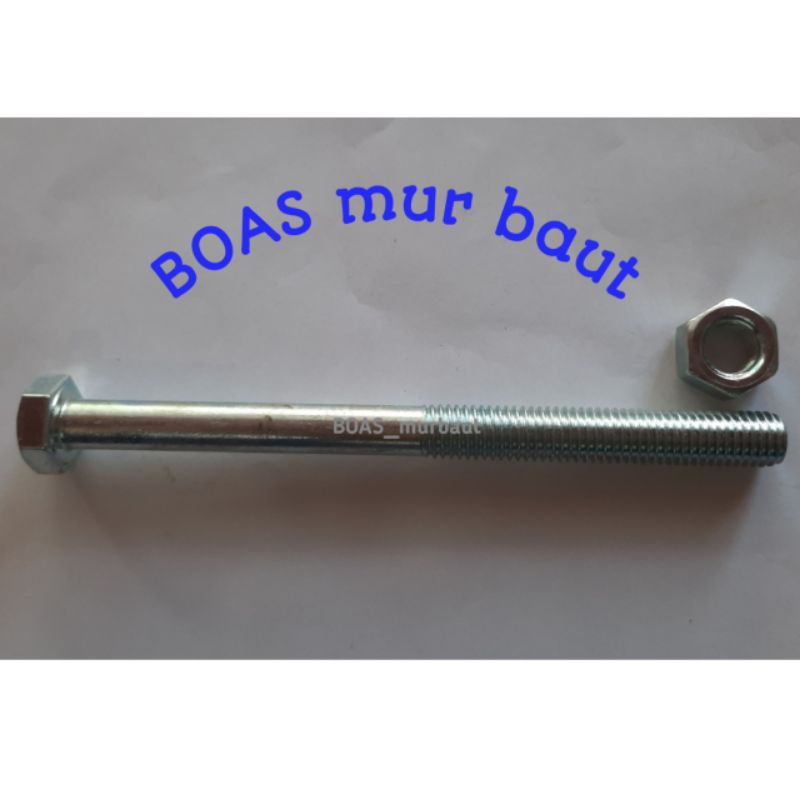 Baut mur 12x150 Putih BMP 12x150 Galvanis boasmurbaut