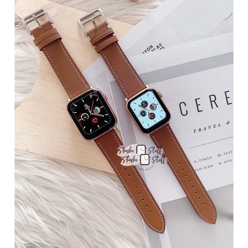 STRAP KULIT 40 MM &amp; 42 MM FOR IWATCH &amp; IWO SMART WATCH SHASHA GWB SHASHA STUFF