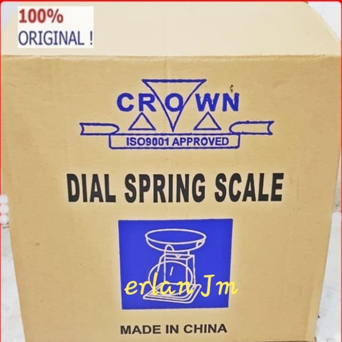 Timbangan Jarum/Analog/Duduk/Mangkok/Laundry/Buah/Sayur Crown C.G 20kg - Hitam