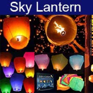 Lampion Terbang / Sky Lantern Fire Baloon / Lampu Doa (Make a Wish