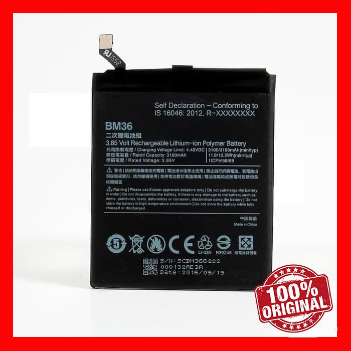 Battery Baterai XIAOMI BM36 / Mi 5s Original | Shopee