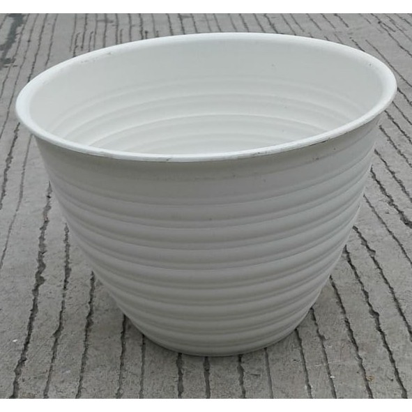 Pot Tawon 30 Cm Putih Tawon Pot 30CM Plastik Vas Pot Bunga Pot Tawon 30 Murah Tebal