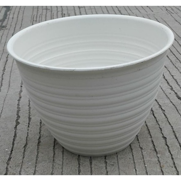 Pot Tawon 30 Cm Putih Tawon Pot 30CM Plastik Vas Pot Bunga - POT TAWON BESAR - Bukan Pot 25 24 Cm