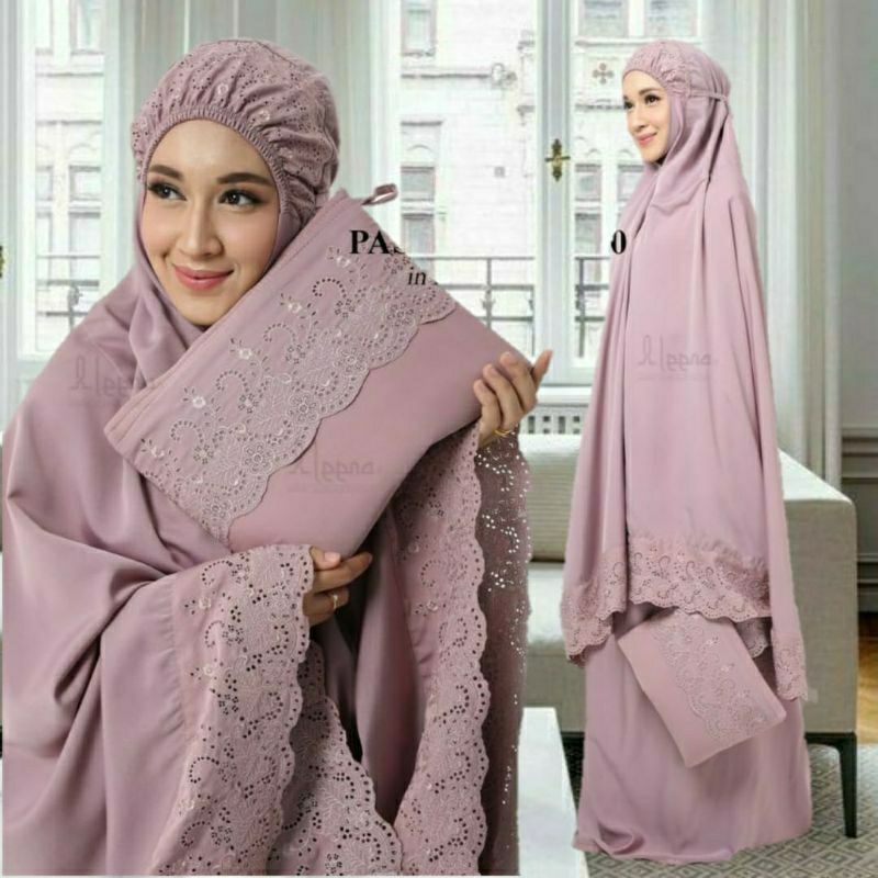 Mukena katun Khadijah Pasteleena Tas Grosir Mukena siti Khadijah Premium katun bordir Khodijah jumbo dewasa pasteleena mukena telekung pasteleena dewasa