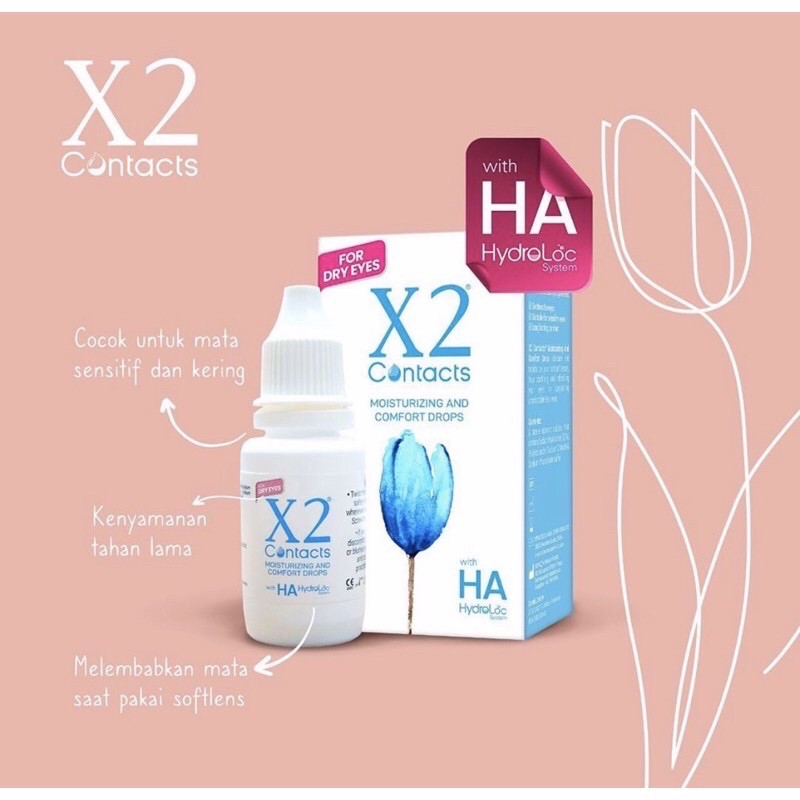 X2 Contacts 15ml Tetes Mata Softlens